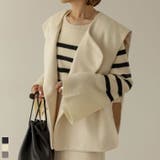 さっと羽織るだけでこなれるあったかベスト | Re:EDIT | 詳細画像1