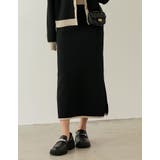 きれいめなスカートをトレンドライクに取り入れて 配色スポンジニットタイトスカート | Re:EDIT | 詳細画像3