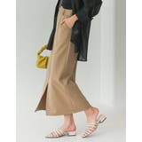 リサイクルツイルウエストデザインスリットナロースカート | Re:EDIT | 詳細画像15