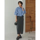 リサイクルツイルウエストデザインスリットナロースカート | Re:EDIT | 詳細画像17