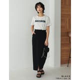 リサイクルツイルウエストデザインスリットナロースカート | Re:EDIT | 詳細画像9