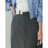 リサイクルツイルウエストデザインスリットナロースカート | Re:EDIT | 詳細画像23