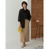 リサイクルツイルウエストデザインスリットナロースカート | Re:EDIT | 詳細画像24