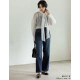 オーガンジーシアーボウタイブラウス | Re:EDIT | 詳細画像15