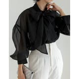 オーガンジーシアーボウタイブラウス | Re:EDIT | 詳細画像3