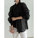 オーガンジーシアーボウタイブラウス | Re:EDIT | 詳細画像7