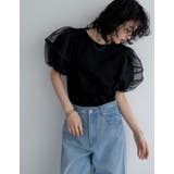 オーガンジースリーブ半袖トップス | Re:EDIT | 詳細画像22 