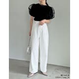 オーガンジースリーブ半袖トップス | Re:EDIT | 詳細画像24 