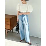 オーガンジースリーブ半袖トップス | Re:EDIT | 詳細画像33 