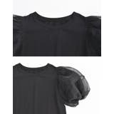 オーガンジースリーブ半袖トップス | Re:EDIT | 詳細画像34 