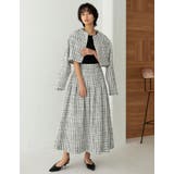 [低身長サイズ有]ツイードライクフレアスカート | Re:EDIT | 詳細画像15 