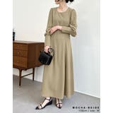 優美な印象に仕上げたフレアワンピース ロングカフスフィットアンドフレアワンピース | Re:EDIT | 詳細画像11