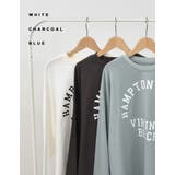 カレッジロゴチュニック丈長袖Tシャツ | Re:EDIT | 詳細画像2