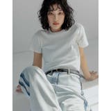 [新色追加][累計販売枚数2 1万枚突破][華奢見えリブTシャツ]テレコリブクル… | Re:EDIT | 詳細画像15 