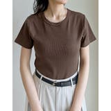テレコリブクルーネック半袖Tシャツ | Re:EDIT | 詳細画像17