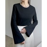 [新色追加][累計販売枚数1 9万枚突破]クルーネックフレアスリーブリブカットソ… | Re:EDIT | 詳細画像7 