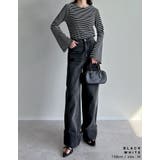 [新色追加][累計販売枚数1 9万枚突破]クルーネックフレアスリーブリブカットソ… | Re:EDIT | 詳細画像37 