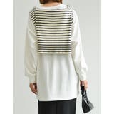 フロントロゴプリント長袖ロングTシャツ | Re:EDIT | 詳細画像12