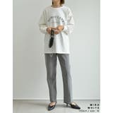 フロントロゴプリント長袖ロングTシャツ | Re:EDIT | 詳細画像16