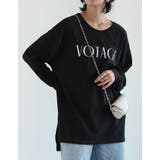 フロントロゴプリント長袖ロングTシャツ | Re:EDIT | 詳細画像2