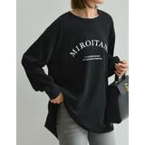 フロントロゴプリント長袖ロングTシャツ | Re:EDIT | 詳細画像4