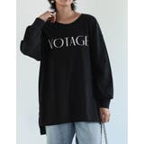 フロントロゴプリント長袖ロングTシャツ | Re:EDIT | 詳細画像8