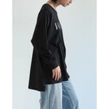 フロントロゴプリント長袖ロングTシャツ | Re:EDIT | 詳細画像9