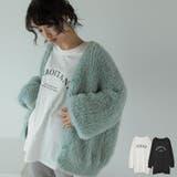 フロントロゴプリント長袖ロングTシャツ | Re:EDIT | 詳細画像1