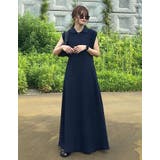 [低身長/高身長サイズ有]キーネックフレンチスリーブポロワンピース | Re:EDIT | 詳細画像12 