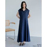 [低身長/高身長サイズ有]キーネックフレンチスリーブポロワンピース | Re:EDIT | 詳細画像10 