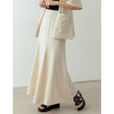 [低身長サイズ有]リネンライクマーメイドフレアスカート | Re:EDIT | 詳細画像11 