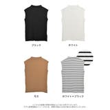 リブカットソーハイネックノースリーブトップス | Re:EDIT | 詳細画像18