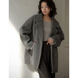 チャコールグレー(006) | [低身長サイズ有]フェイクウールシャギーダブルテーラードジャケット | Re:EDIT