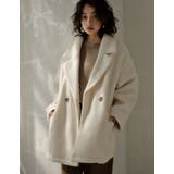 [低身長サイズ有]フェイクウールシャギーダブルテーラードジャケット | Re:EDIT | 詳細画像3 