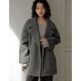 [低身長サイズ有]フェイクウールシャギーダブルテーラードジャケット | Re:EDIT | 詳細画像25 