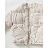 マイクロタフタマフラー付きノーカラー中綿フェイクダウンジャケット | Re:EDIT | 詳細画像35