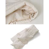 マイクロタフタマフラー付きノーカラー中綿フェイクダウンジャケット | Re:EDIT | 詳細画像37