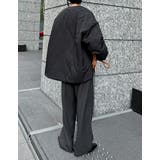 サイドジップノーカラー中綿ジャケット | Re:EDIT | 詳細画像12