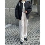 サイドジップノーカラー中綿ジャケット | Re:EDIT | 詳細画像13