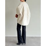 サイドジップノーカラー中綿ジャケット | Re:EDIT | 詳細画像9