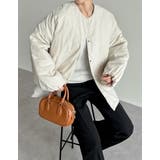 サイドジップノーカラー中綿ジャケット | Re:EDIT | 詳細画像10