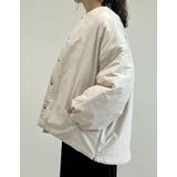 サイドジップノーカラー中綿ジャケット | Re:EDIT | 詳細画像32