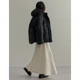 [低身長サイズ有]フード付きスタンドカラーフェイクダウン中綿ジャケット | Re:EDIT | 詳細画像9 