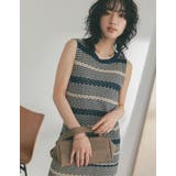 透かし柄編みノースリーブサマーニットトップス | Re:EDIT | 詳細画像22