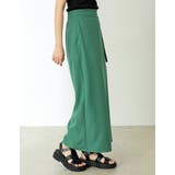 [新色追加][低身長/高身長サイズ有]ドライタッチラップベルトナロースカート | Re:EDIT | 詳細画像21 