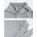 [新色追加][低身長/高身長サイズ有]ドライタッチラップベルトナロースカート | Re:EDIT | 詳細画像33 