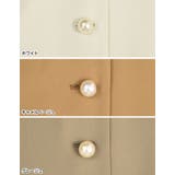 [低身長サイズ有]パールボタンサイドベルトノーカラージレベスト | Re:EDIT | 詳細画像19 