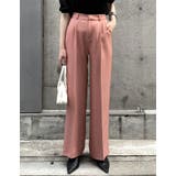 ピンク(010) | [低身長/高身長サイズ有][洗濯機で洗える]ドライタッチセンタープレスパンツ | Re:EDIT