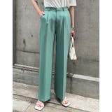 ブルー(013) | [低身長/高身長サイズ有][洗濯機で洗える]ドライタッチセンタープレスパンツ | Re:EDIT