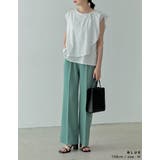 [低身長/高身長サイズ有][洗濯機で洗える]ドライタッチセンタープレスパンツ | Re:EDIT | 詳細画像7 